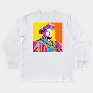 Henry VIII Pop Art 2 Kids Long Sleeve T-Shirt